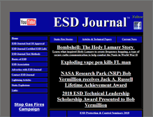 Tablet Screenshot of esdjournal.com